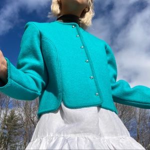 60’s Vintage 100% Boiled Wool Jacket - Size 16